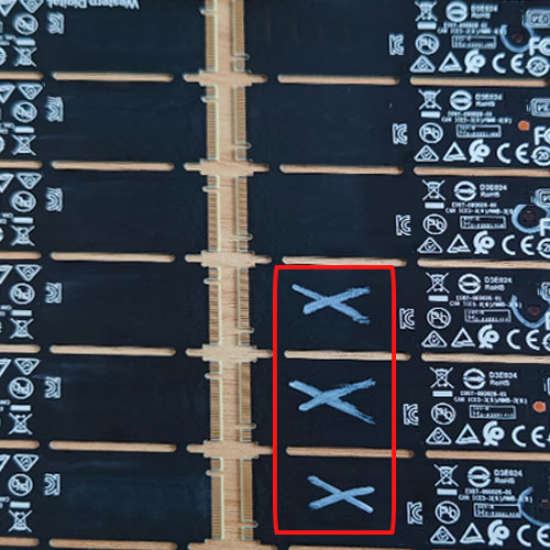 潛利PCB激光挑點涂黑機效果圖